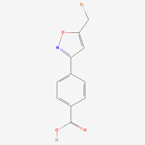 4-[5-(bromomethyl)-1,2-oxazol-3-yl]benzoic acid (CAS: 1199773-70-0) - Related Chemical Product