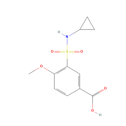 3-(cyclopropylsulfamoyl)-4-methoxybenzoic acid (CAS: 716358-76-8) - Related Chemical Product