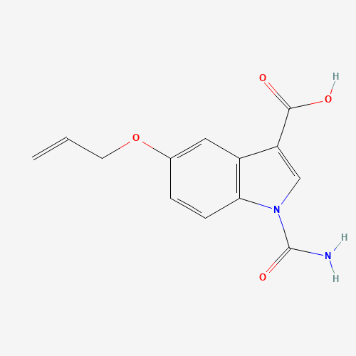 1-carbamoyl-5-prop-2-enoxyindole-3-carboxylic acid (CAS: 1386456-36-5) - Related Chemical Product