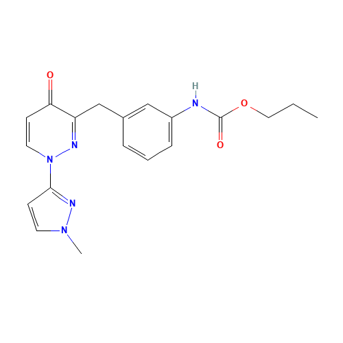 propyl N-[3-[[1-(1-methylpyrazol-3-yl)-4-oxopyridazin-3-yl]methyl]phenyl]carbamate (CAS: 1314380-84-1) - Related Chemical Product