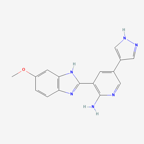 3-(6-methoxy-1H-benzimidazol-2-yl)-5-(1H-pyrazol-4-yl)pyridin-2-amine (CAS: 1261220-95-4) - Related Chemical Product