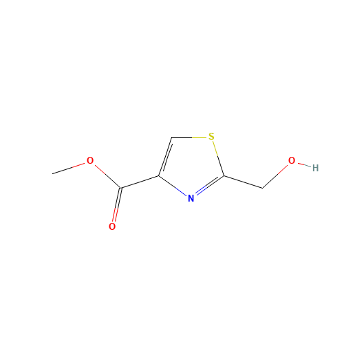 methyl 2-(hydroxymethyl)-1,3-thiazole-4-carboxylate (CAS: 1256240-34-2) - Chemical Structure and Molecular Formula 