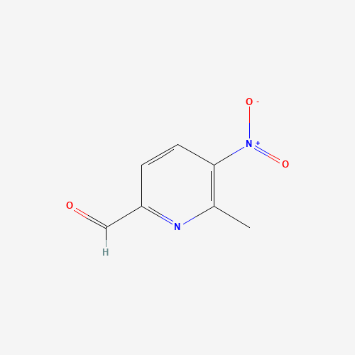 6-methyl-5-nitropyridine-2-carbaldehyde (CAS: 25033-74-3) - Chemical Structure and Molecular Formula 