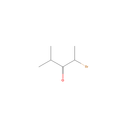 2-bromo-4-methylpentan-3-one (CAS: 29583-93-5) - Chemical Structure and Molecular Formula 