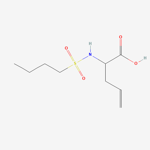 2-(butylsulfonylamino)pent-4-enoic acid (CAS: 170726-07-5) - Chemical Structure and Molecular Formula 