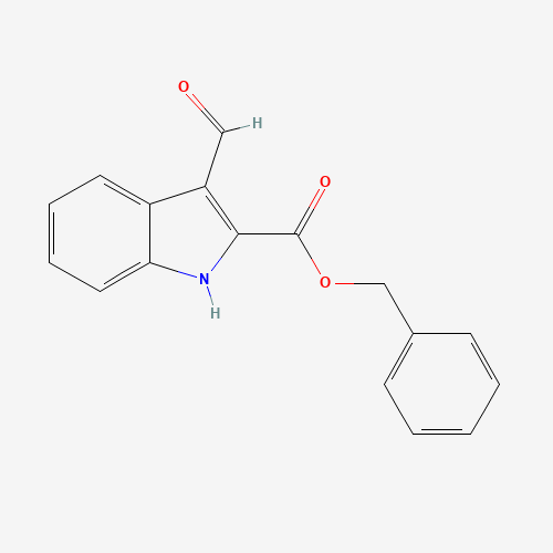 benzyl 3-formyl-1H-indole-2-carboxylate (CAS: 124156-40-7) - Chemical Structure and Molecular Formula 