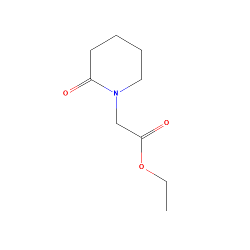 ethyl 2-(2-oxopiperidin-1-yl)acetate (CAS: 22875-63-4) - Chemical Structure and Molecular Formula 