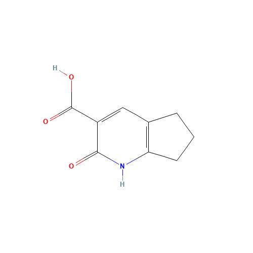 2-oxo-1,5,6,7-tetrahydrocyclopenta[b]pyridine-3-carboxylic acid (CAS: 115122-63-9) - Chemical Structure and Molecular Formula 