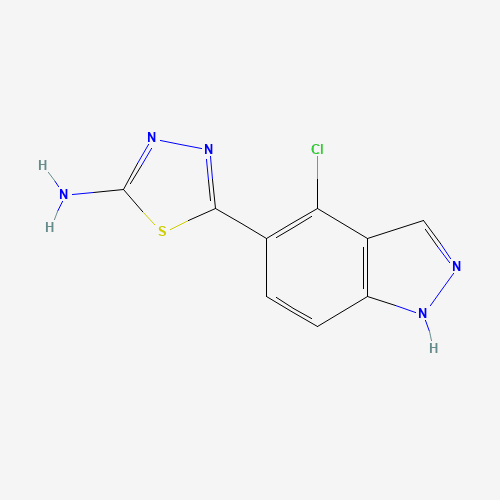 5-(4-chloro-1H-indazol-5-yl)-1,3,4-thiadiazol-2-amine (CAS: 1262215-34-8) - Related Chemical Product
