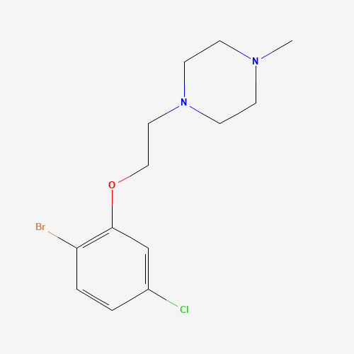 1-[2-(2-bromo-5-chlorophenoxy)ethyl]-4-methylpiperazine (CAS: 1611444-68-8) - Related Chemical Product