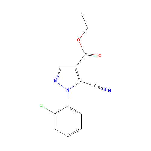 ethyl 1-(2-chlorophenyl)-5-cyanopyrazole-4-carboxylate (CAS: 98476-18-7) - Related Chemical Product