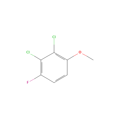 2,3-dichloro-1-fluoro-4-methoxybenzene (CAS: 1378832-35-9) - Chemical Structure and Molecular Formula 
