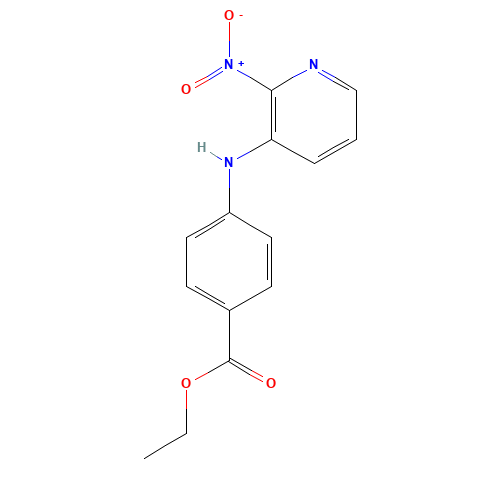 ethyl 4-[(2-nitropyridin-3-yl)amino]benzoate (CAS: 1357195-99-3) - Chemical Structure and Molecular Formula 