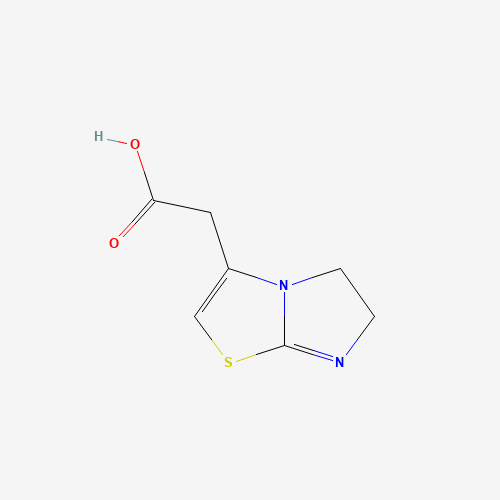 2-(5,6-dihydroimidazo[2,1-b][1,3]thiazol-3-yl)acetic acid (CAS: 158197-27-4) - Chemical Structure and Molecular Formula 