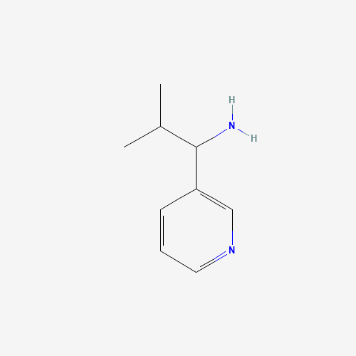 2-methyl-1-pyridin-3-ylpropan-1-amine chemical structure 2-methyl-1-pyridin-3-ylpropan-1-amine (CAS: 343270-47-3) - Chemical Structure and Molecular Formula