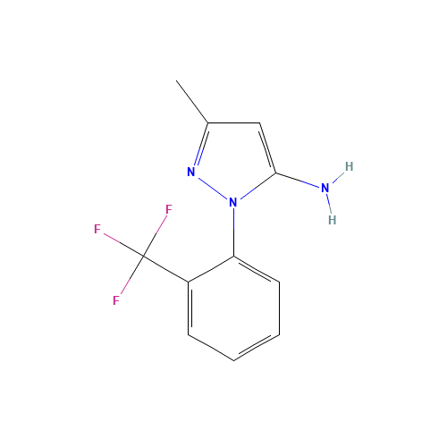 5-methyl-2-[2-(trifluoromethyl)phenyl]pyrazol-3-amine (CAS: 380238-10-8) - Related Chemical Product