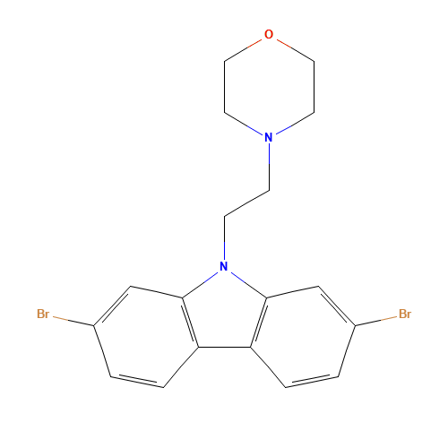 4-[2-(2,7-dibromocarbazol-9-yl)ethyl]morpholine (CAS: 1616114-31-8) - Related Chemical Product