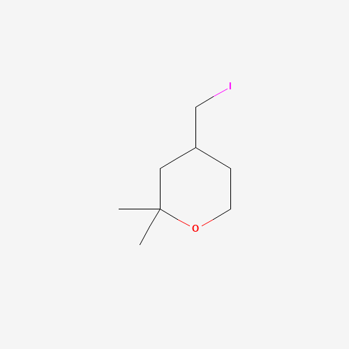 4-(iodomethyl)-2,2-dimethyloxane (CAS: 1314398-12-3) - Chemical Structure and Molecular Formula 