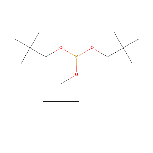 tris(2,2-dimethylpropyl) phosphite (CAS: 14540-52-4) - Chemical Structure and Molecular Formula 