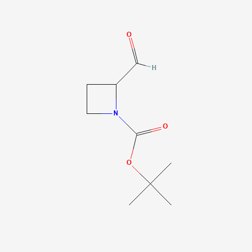 tert-butyl 2-formylazetidine-1-carboxylate (CAS: 852324-38-0) - Chemical Structure and Molecular Formula 