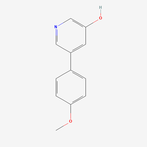 5-(4-methoxyphenyl)pyridin-3-ol (CAS: 1258609-27-6) - Chemical Structure and Molecular Formula 
