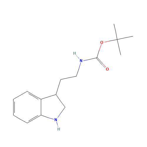tert-butyl N-[2-(2,3-dihydro-1H-indol-3-yl)ethyl]carbamate (CAS: 907969-24-8) - Related Chemical Product