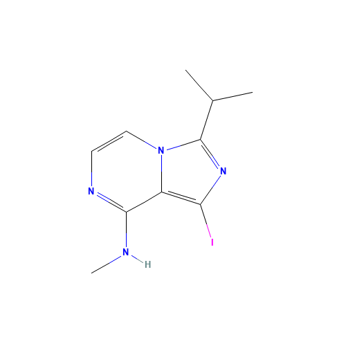 1-iodo-N-methyl-3-propan-2-ylimidazo[1,5-a]pyrazin-8-amine (CAS: 1414938-27-4) - Related Chemical Product