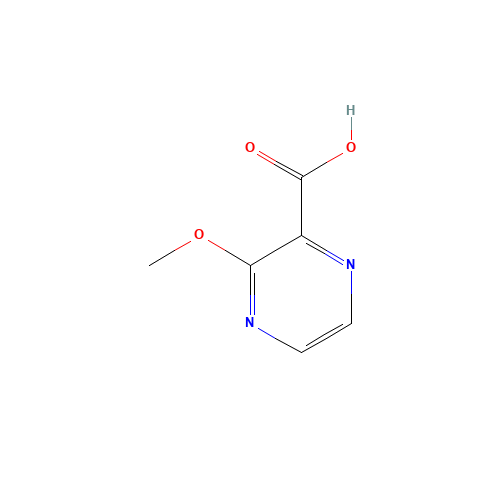 3-methoxypyrazine-2-carboxylic acid (CAS: 40155-47-3) - Chemical Structure and Molecular Formula 