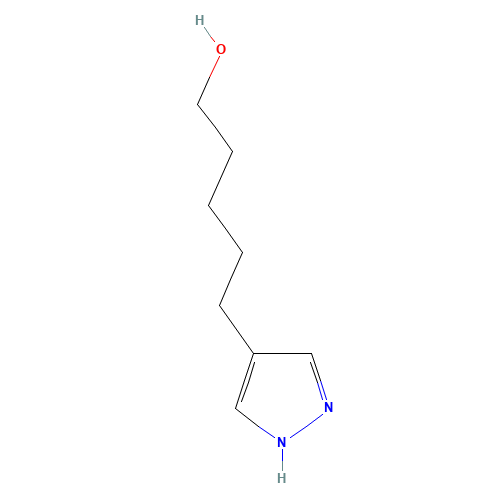 5-(1H-pyrazol-4-yl)pentan-1-ol (CAS: 10599-09-4) - Related Chemical Product