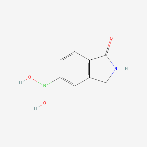 (1-oxo-2,3-dihydroisoindol-5-yl)boronic acid (CAS: 1346526-56-4) - Chemical Structure and Molecular Formula 