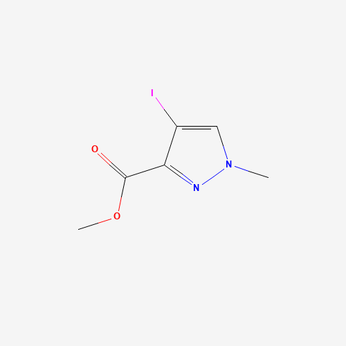 methyl 4-iodo-1-methylpyrazole-3-carboxylate (CAS: 75092-25-0) - Chemical Structure and Molecular Formula 