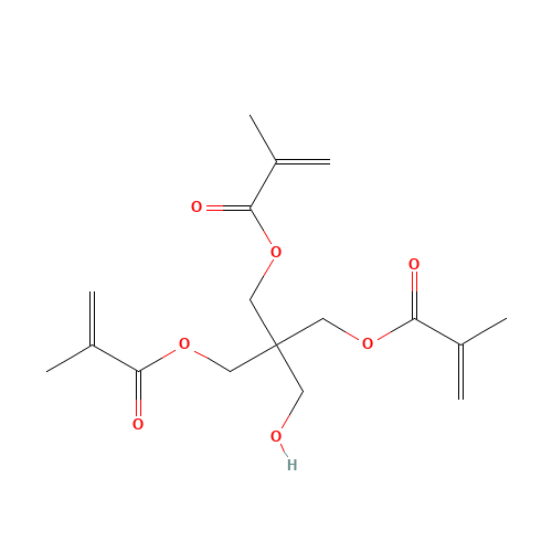 [2-(hydroxymethyl)-3-(2-methylprop-2-enoyloxy)-2-(2-methylprop-2-enoyloxymethyl)propyl] 2-methylprop-2-enoate (CAS: 3524-66-1) - Related Chemical Product