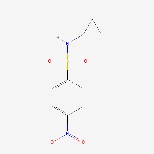 N-cyclopropyl-4-nitrobenzenesulfonamide (CAS: 549476-61-1) - Chemical Structure and Molecular Formula 