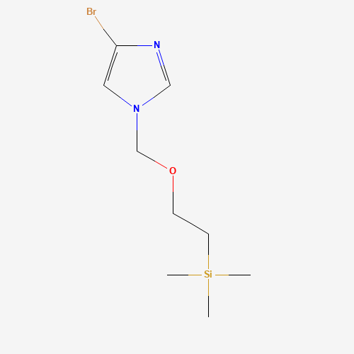 2-[(4-bromoimidazol-1-yl)methoxy]ethyl-trimethylsilane (CAS: 211615-79-1) - Chemical Structure and Molecular Formula 