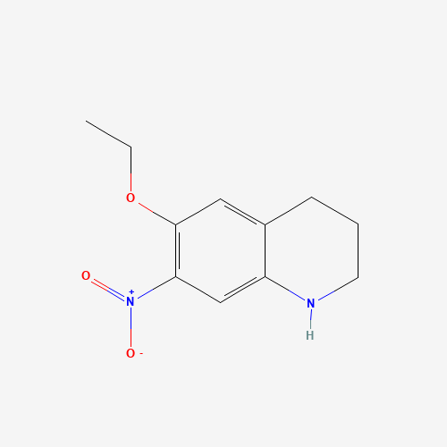 6-ethoxy-7-nitro-1,2,3,4-tetrahydroquinoline (CAS: 1116230-85-3) - Chemical Structure and Molecular Formula 