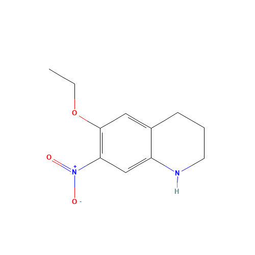6-ethoxy-7-nitro-1,2,3,4-tetrahydroquinoline (CAS: 1116230-85-3) - Chemical Structure and Molecular Formula 