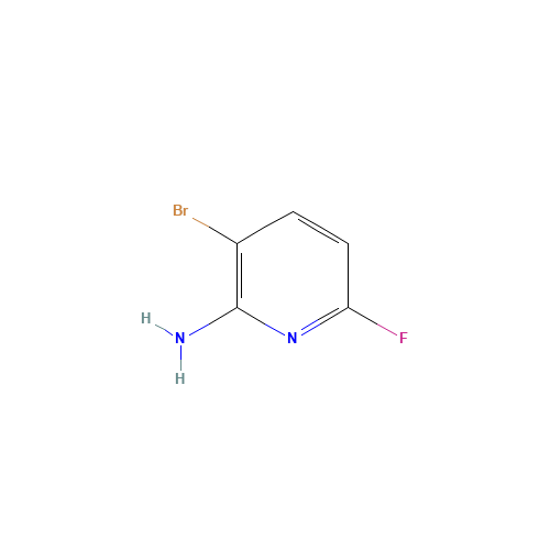 3-bromo-6-fluoropyridin-2-amine (CAS: 1232431-41-2) - Chemical Structure and Molecular Formula 