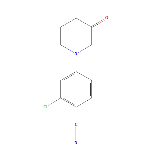 2-chloro-4-(3-oxopiperidin-1-yl)benzonitrile (CAS: 1260742-77-5) - Related Chemical Product
