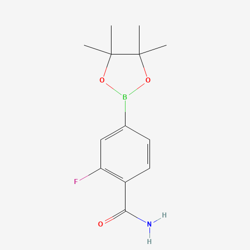 2-fluoro-4-(4,4,5,5-tetramethyl-1,3,2-dioxaborolan-2-yl)benzamide (CAS: 957346-57-5) - Related Chemical Product