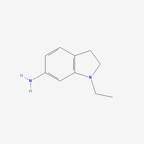 1-ethyl-2,3-dihydroindol-6-amine (CAS: 143543-67-3) - Chemical Structure and Molecular Formula 