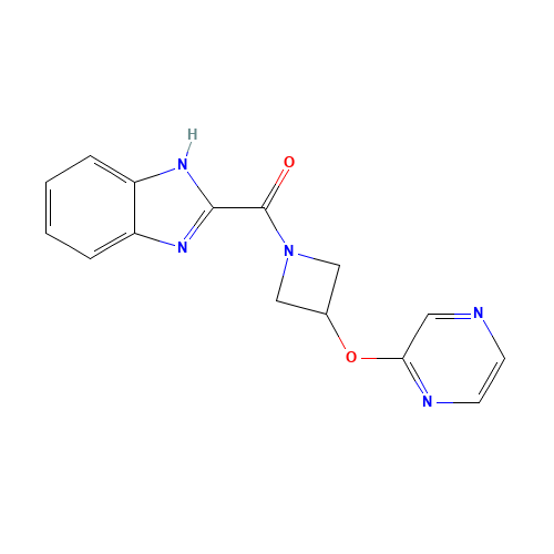 1H-benzimidazol-2-yl-(3-pyrazin-2-yloxyazetidin-1-yl)methanone (CAS: 1350605-92-3) - Related Chemical Product