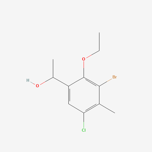 1-(3-bromo-5-chloro-2-ethoxy-4-methylphenyl)ethanol (CAS: 1426700-26-6) - Related Chemical Product