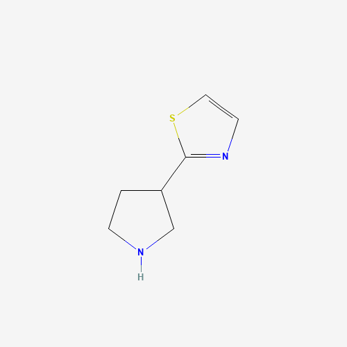 2-pyrrolidin-3-yl-1,3-thiazole (CAS: 630121-89-0) - Chemical Structure and Molecular Formula 