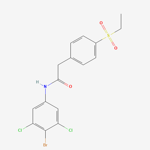N-(4-bromo-3,5-dichlorophenyl)-2-(4-ethylsulfonylphenyl)acetamide (CAS: 1426804-89-8) - Related Chemical Product