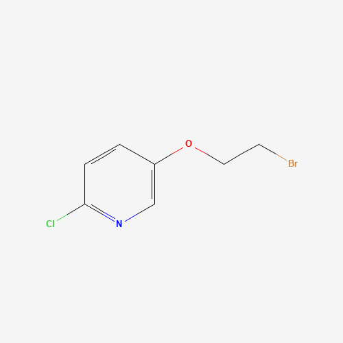 5-(2-bromoethoxy)-2-chloropyridine (CAS: 1018974-75-8) - Chemical Structure and Molecular Formula 