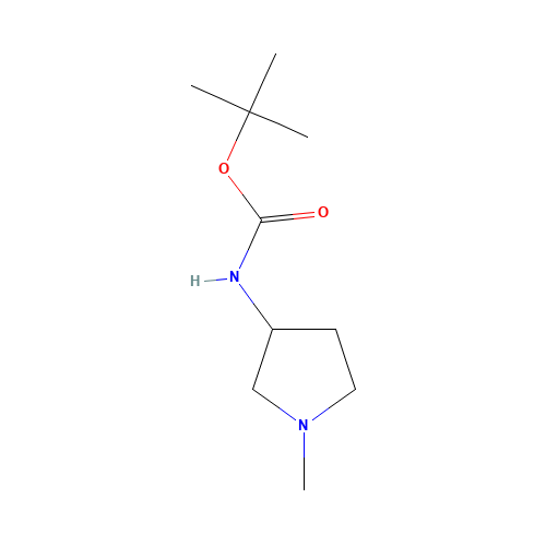 tert-butyl N-(1-methylpyrrolidin-3-yl)carbamate (CAS: 748184-01-2) - Chemical Structure and Molecular Formula 