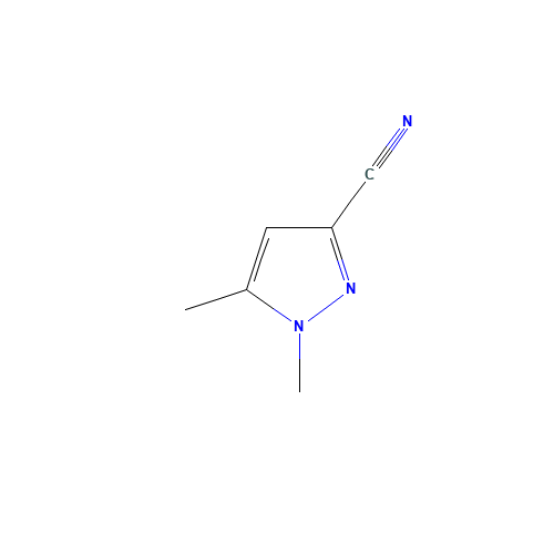 1,5-dimethylpyrazole-3-carbonitrile (CAS: 54384-71-3) - Chemical Structure and Molecular Formula 