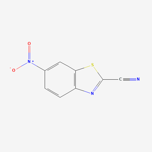 6-nitro-1,3-benzothiazole-2-carbonitrile (CAS: 188672-83-5) - Chemical Structure and Molecular Formula 