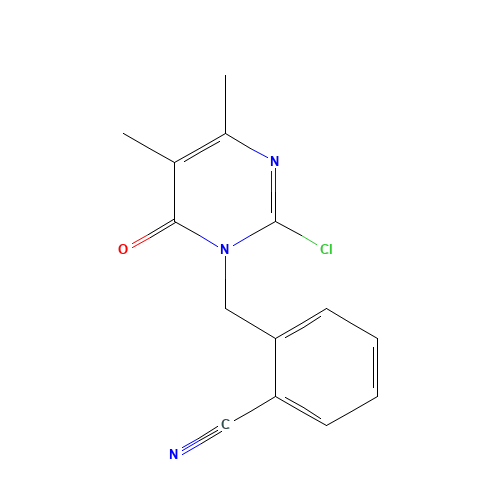 2-[(2-chloro-4,5-dimethyl-6-oxopyrimidin-1-yl)methyl]benzonitrile (CAS: 844843-50-1) - Related Chemical Product