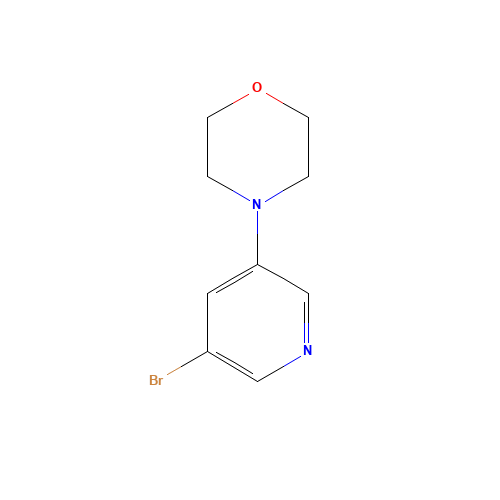 4-(5-bromopyridin-3-yl)morpholine (CAS: 200064-13-7) - Chemical Structure and Molecular Formula 